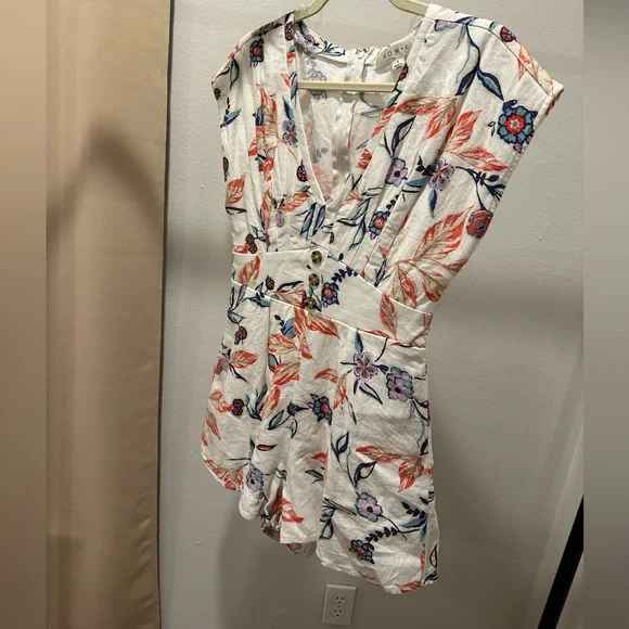 Floral romper with zipper - Picture 4 of 4